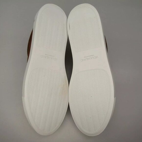 NEW VIOLA MILANO Mens Sport Club Sneaker Casual Tennis Shoe Polo Brown Suede - Picture 7 of 10